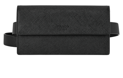 Belt Bag, £350, Handbags, Black, Leather, Front view